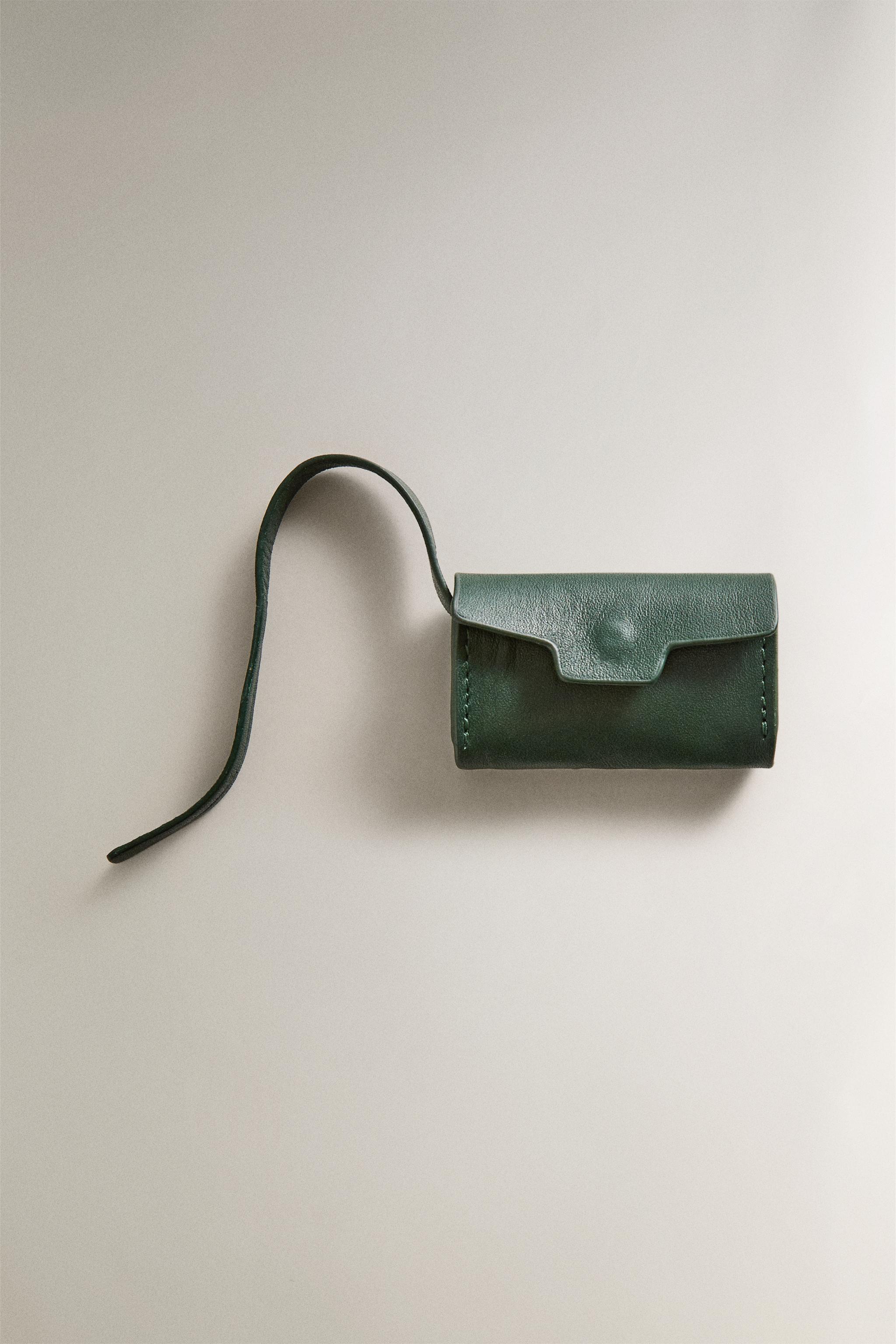 LEATHER PET BAG DISPENSER - Green | ZARA United States