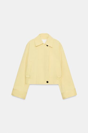 ZW COLLECTION SHORT JACKET - Yellow by Zara - Image 6