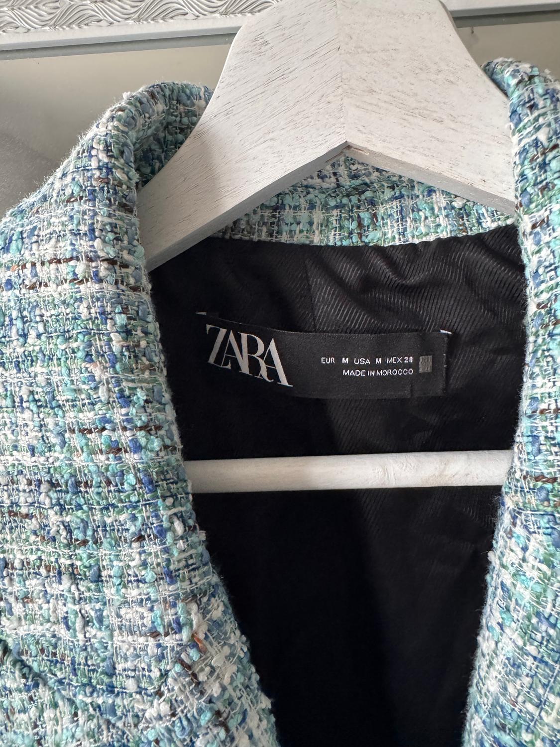 TEXTURED DOUBLE-BREASTED BLAZER - Image 4