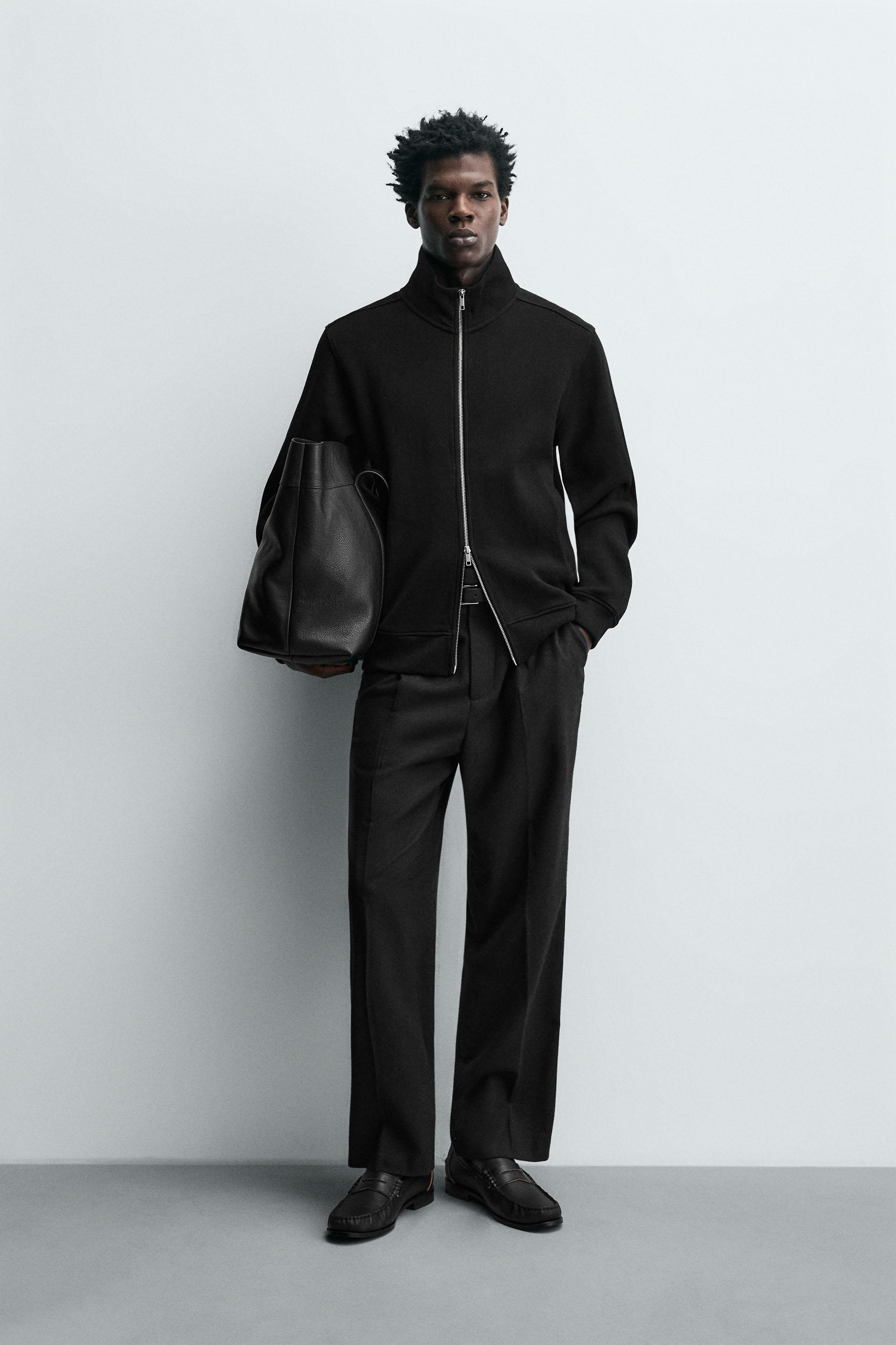 INTERLOCK RIBBED JACKET - Black | ZARA United States