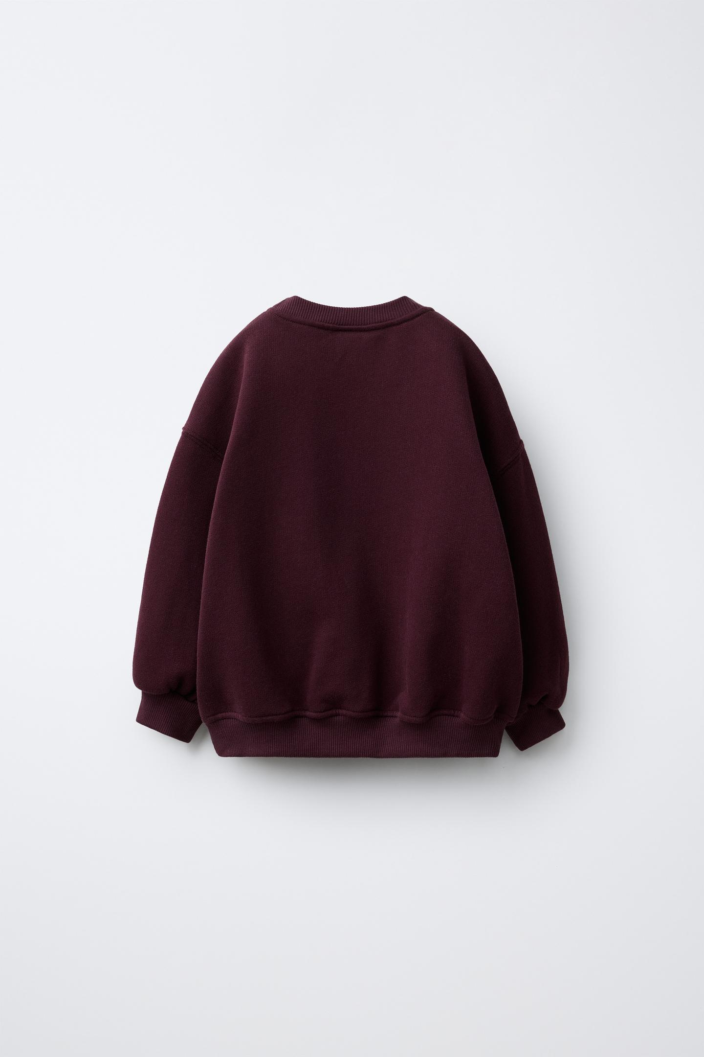 Детская толстовка Zara Bluey © Ludo Studio Patch, цвет: Тёмный баклажановый — фото 2