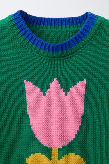 TULIP KNIT VEST - Green by Zara - Image 2