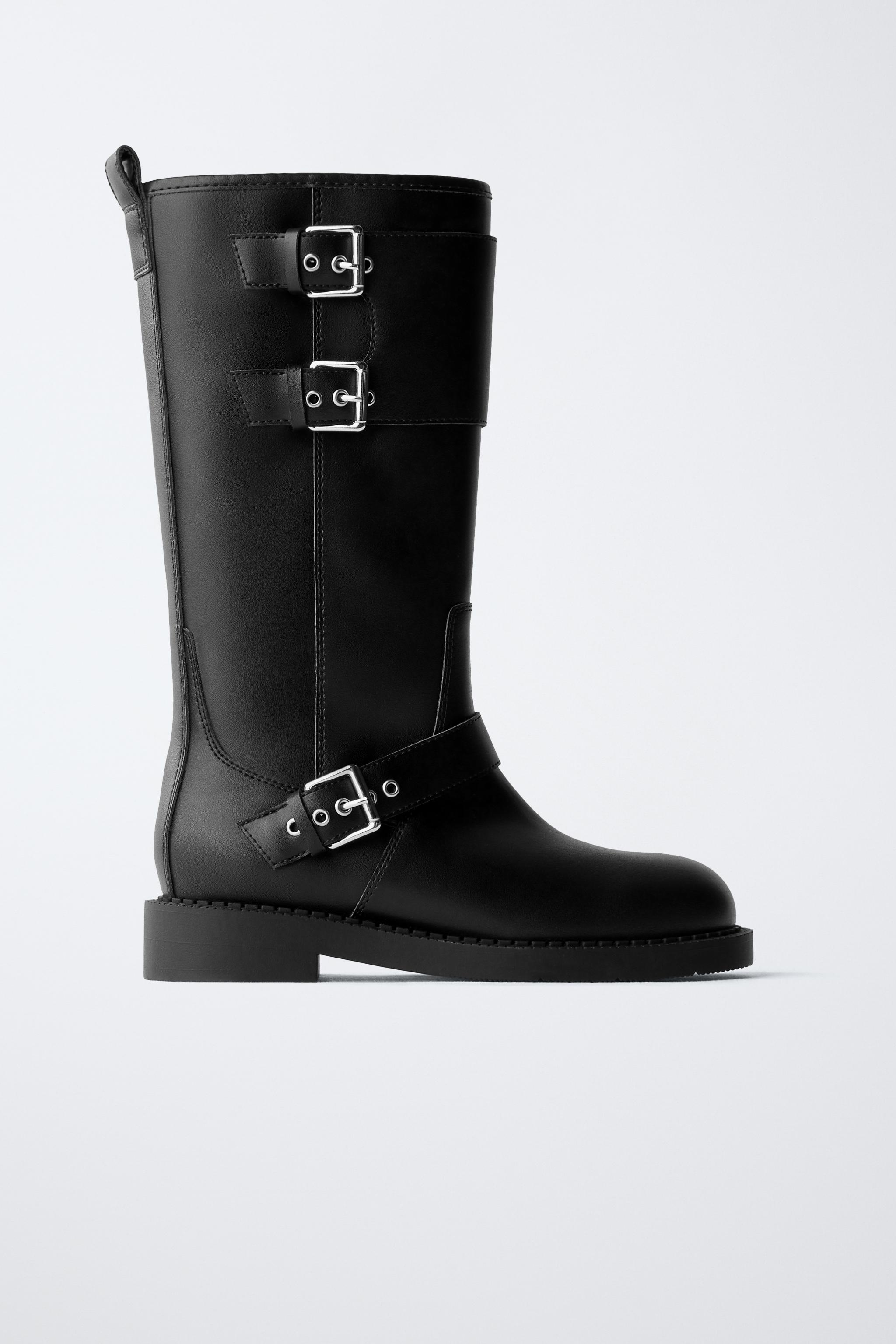 TALL BIKER BOOTS