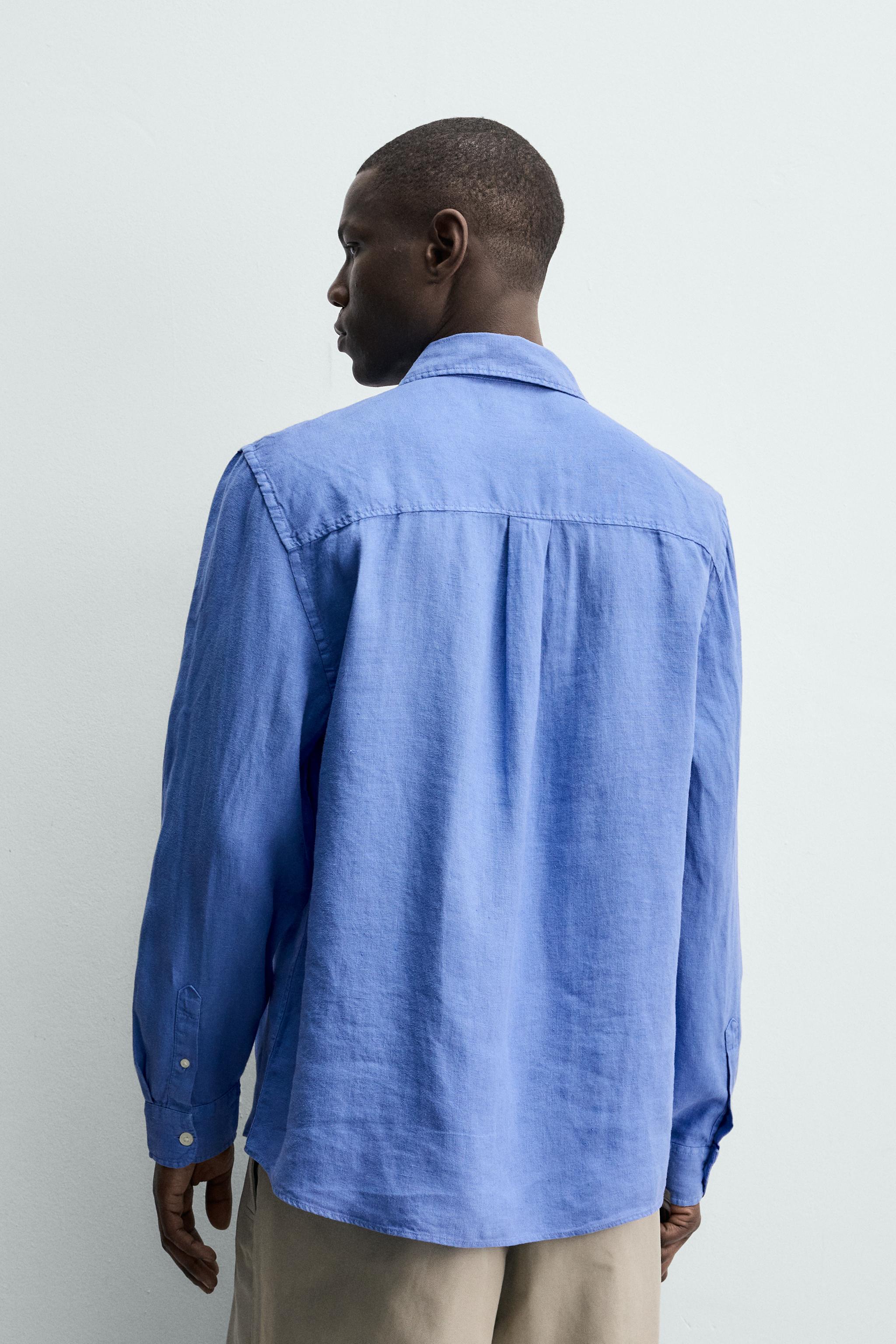 100% LINEN REGULAR FIT SHIRT