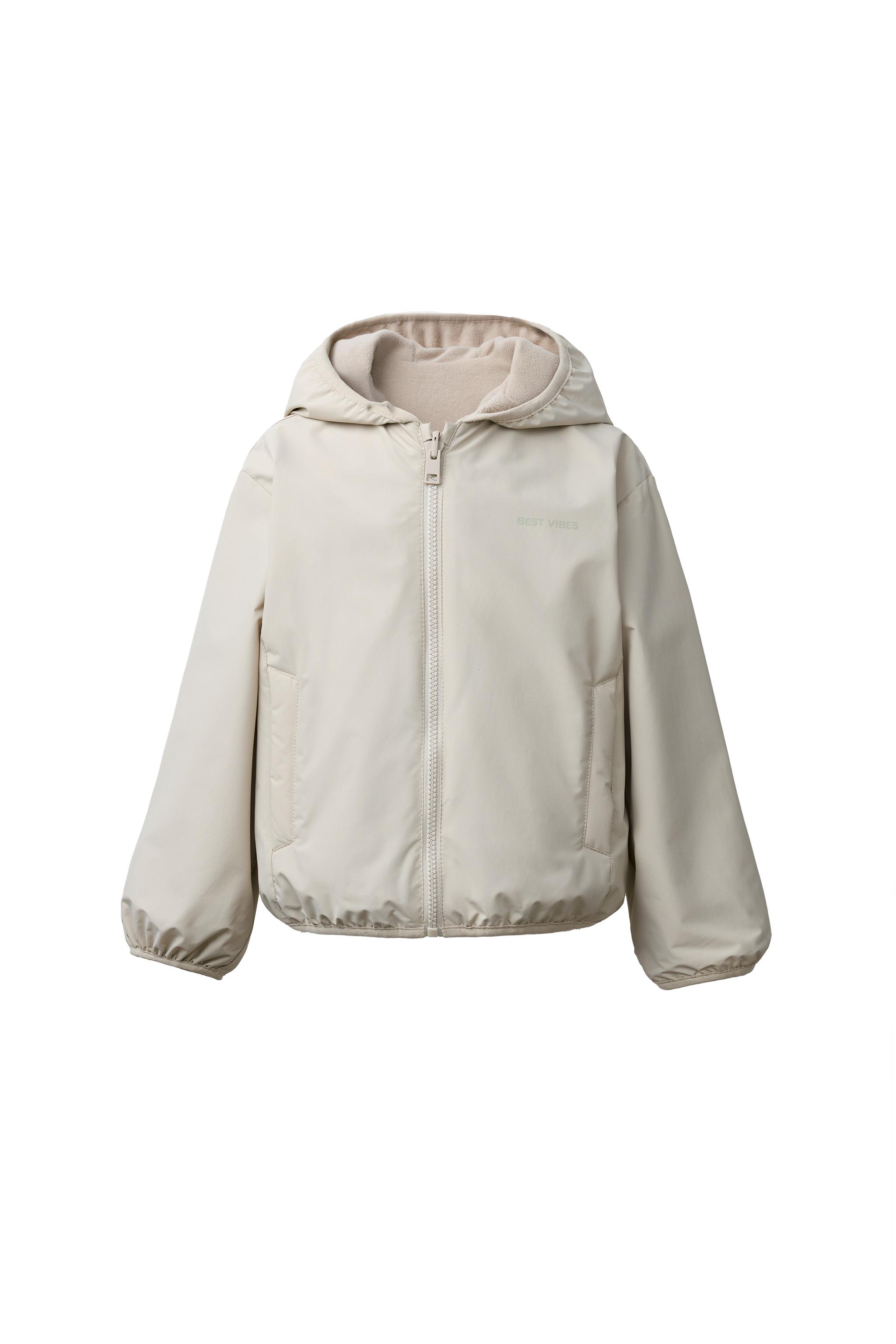 REVERSIBLE NYLON FLEECE JACKET - Navy blue | ZARA United Kingdom