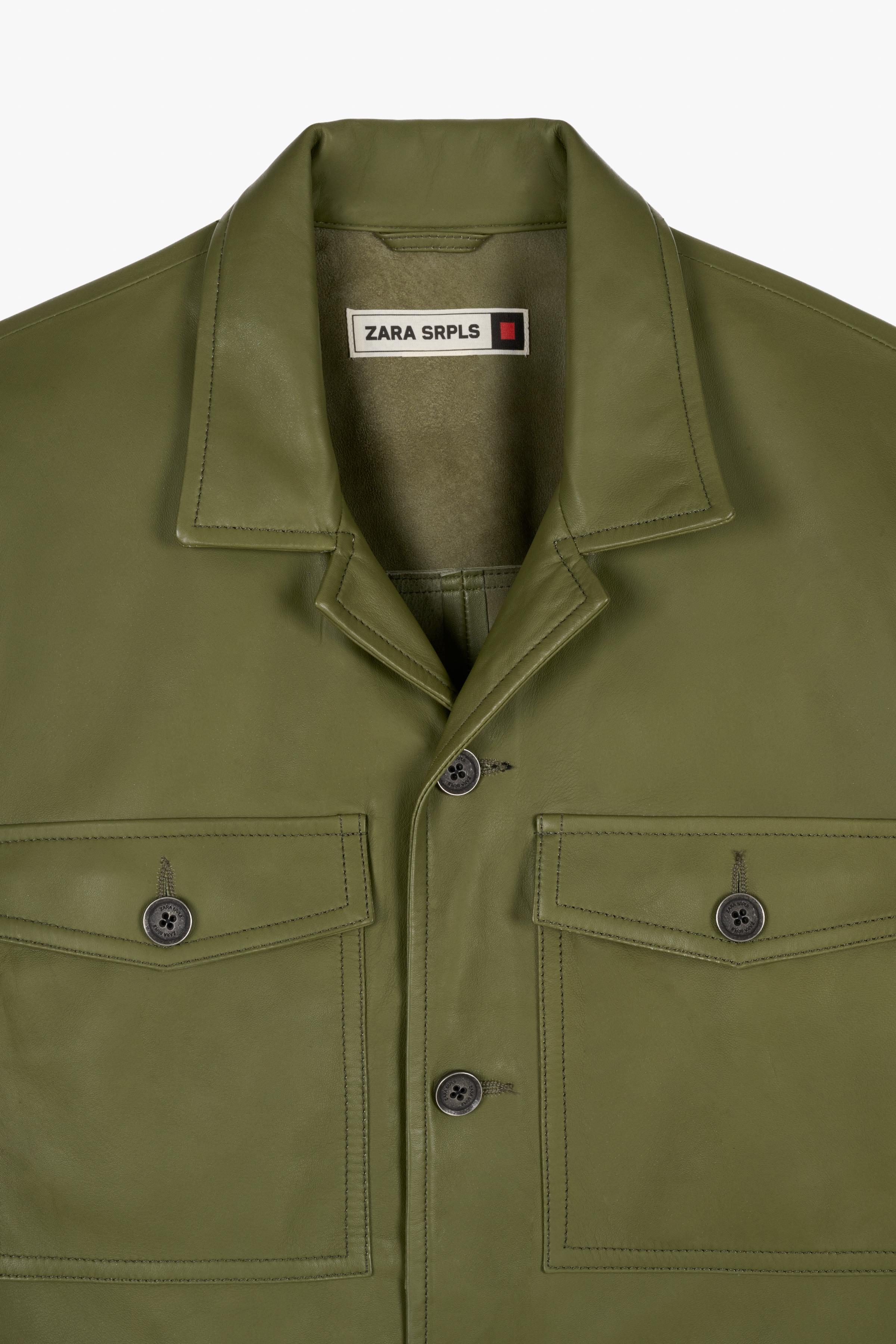 LTHR SHRT 08 SRPLS - カーキ | ZARA Japan / 日本 