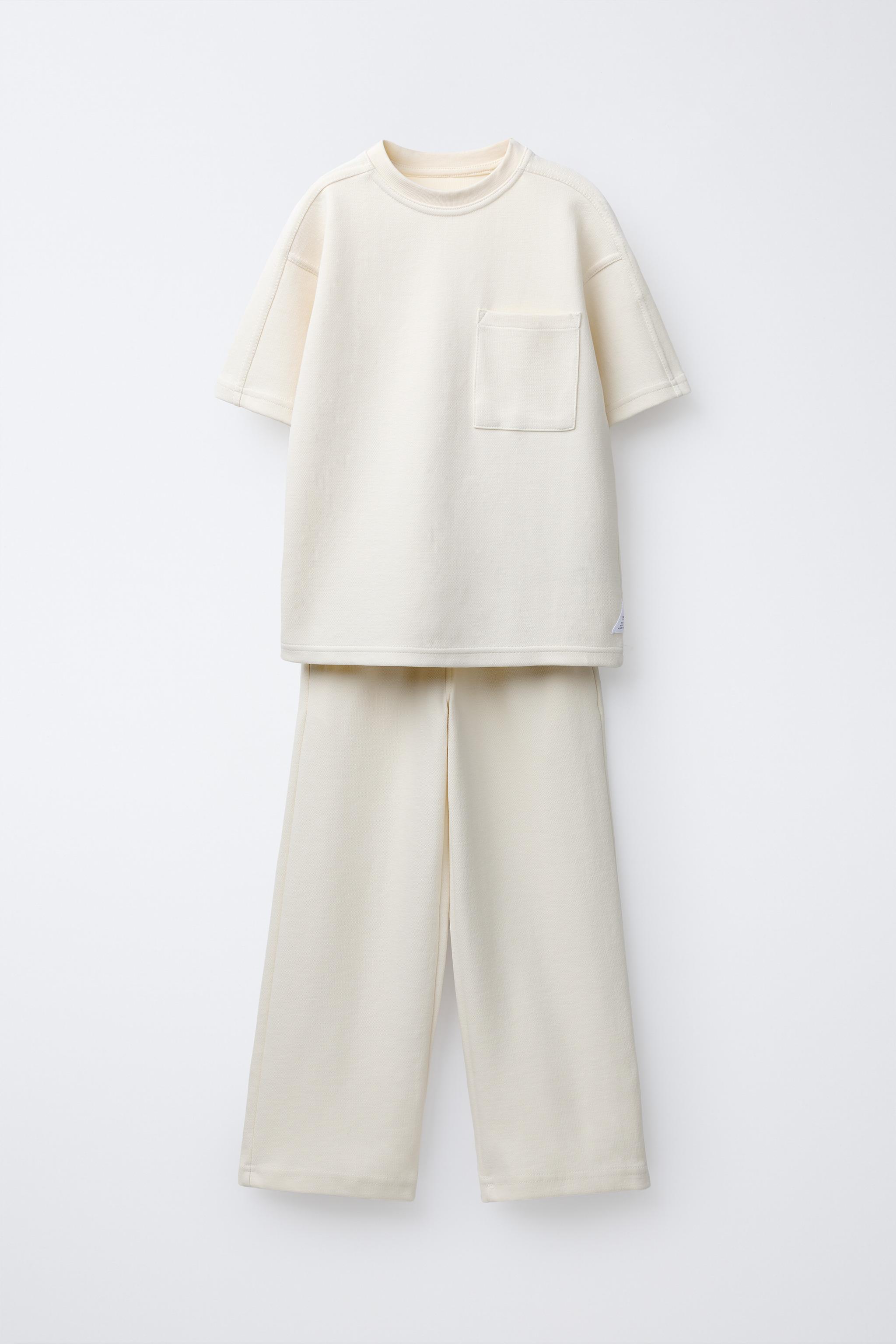 ENSEMBLE INTERLOCK PIQUÉ T-SHIRT ET PANTALON
