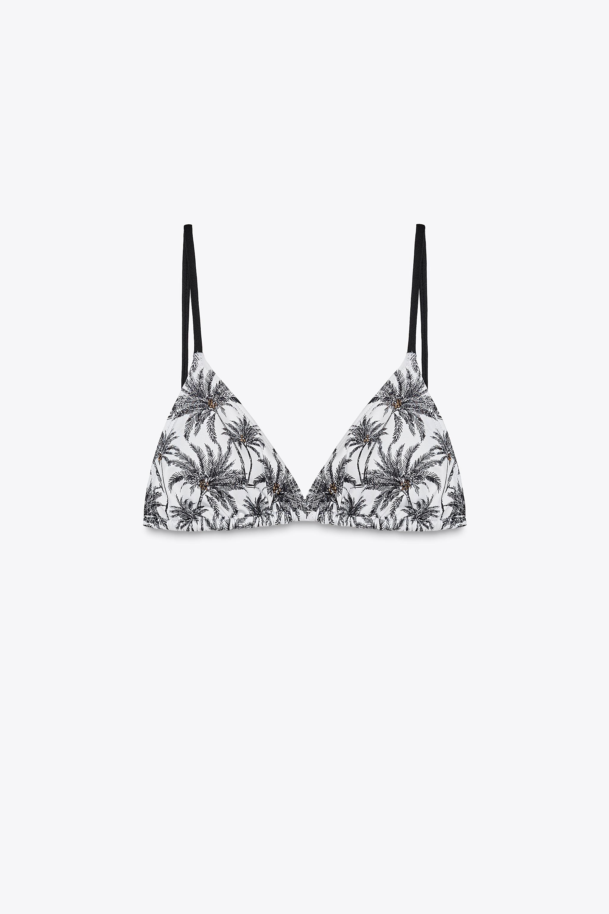 HAUT DE BIKINI À IMPRIMÉ PALMIERS