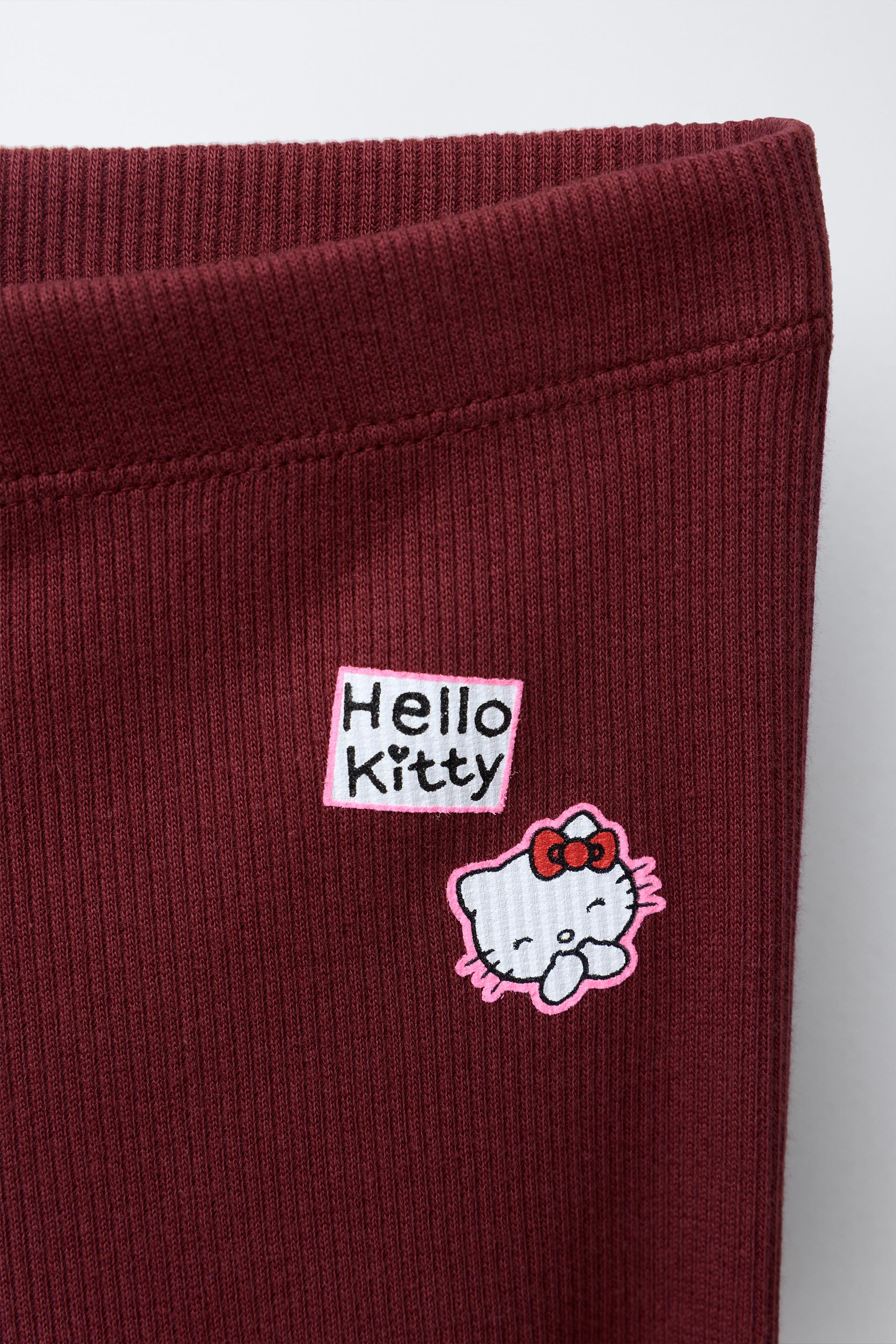 STRIPED SWEATSHIRT AND HELLO KITTY © SANRIO LEGGINGS SET