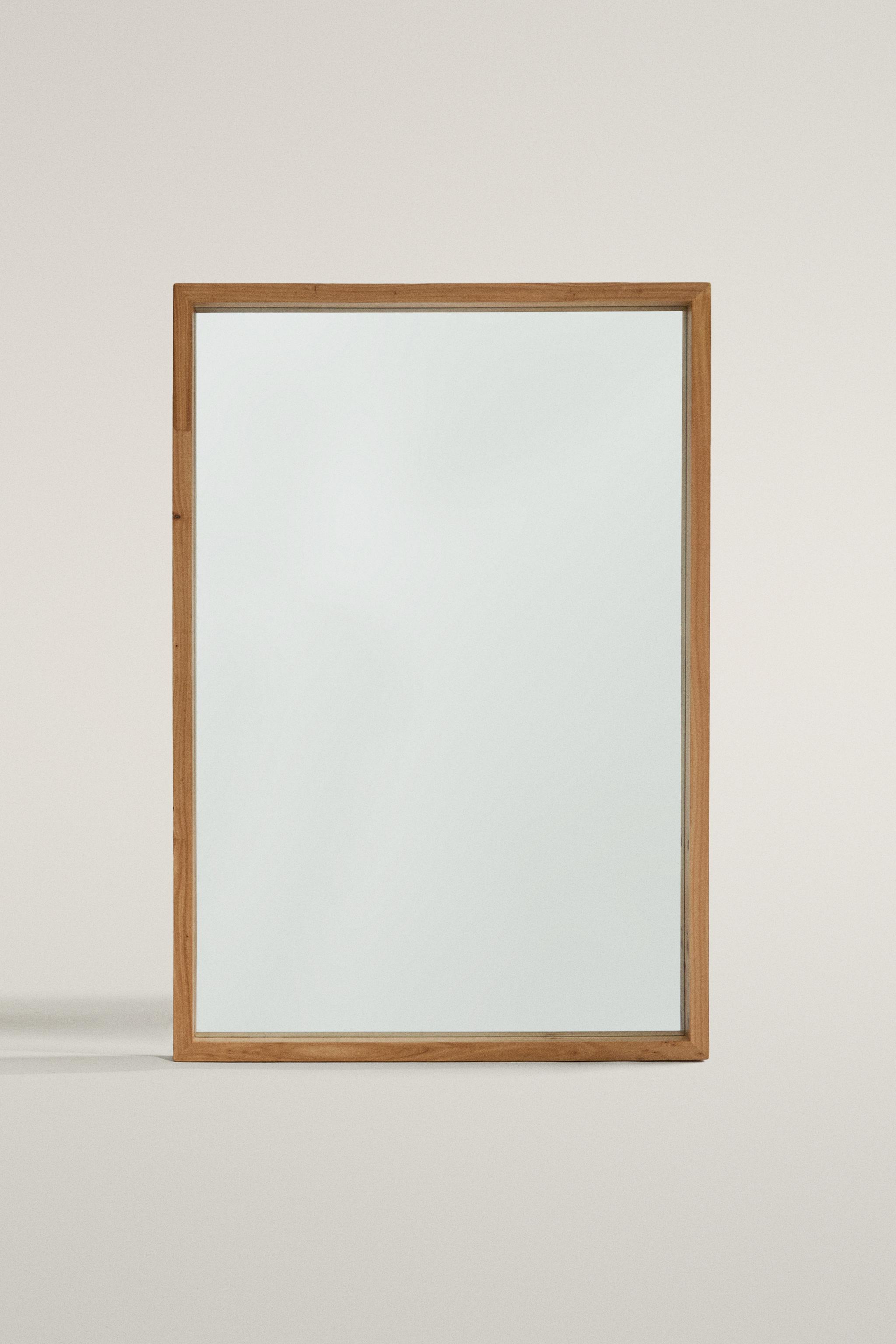 LARGE ELM WOOD HANGING FULL LENGTH MIRROR