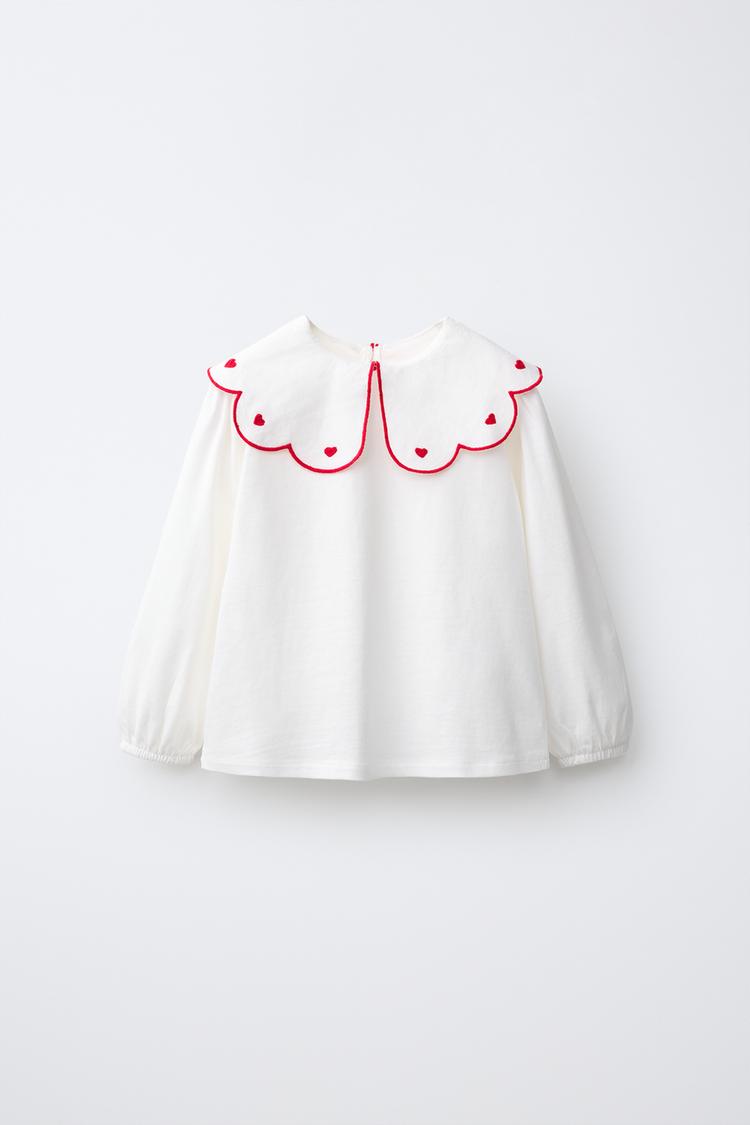 CAMISETA CUELLO BOBO BORDADO