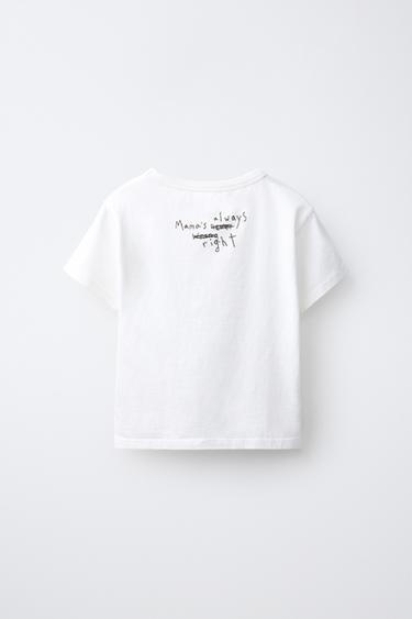 TEXT GRAPHIC T-SHIRT — White 2