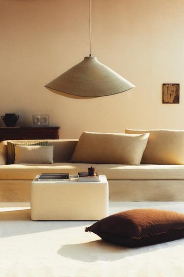 SEAGRASS CEILING LAMP - Light beige by Zara