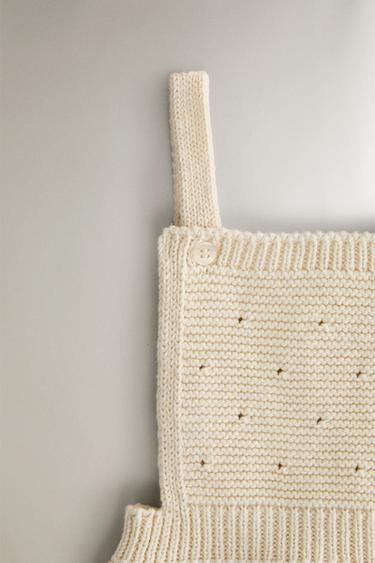 SALOPETTE ENFANT TRICOT - Beige clair de Zara - Image 2