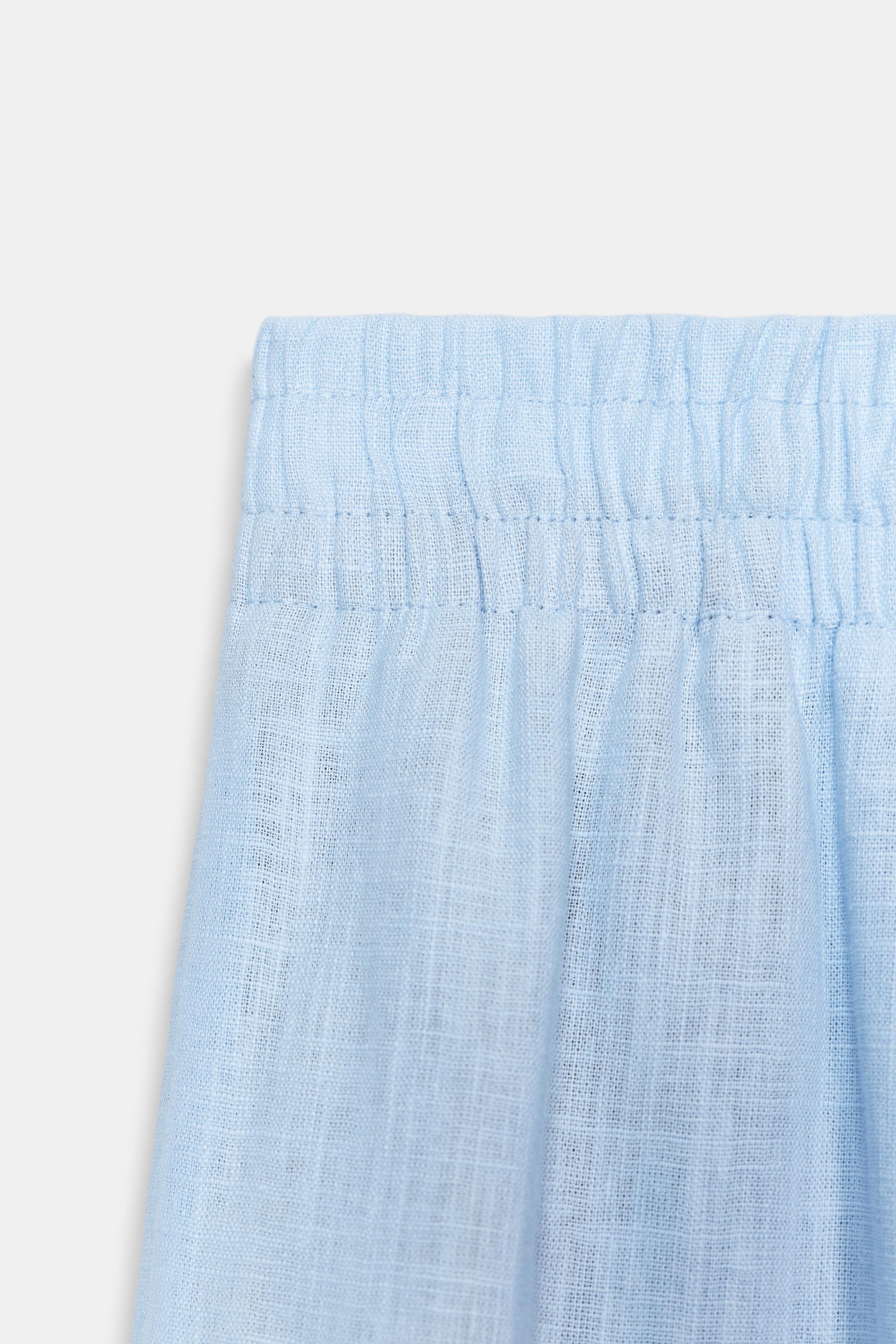 WIDE LINEN PANTS