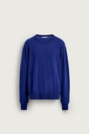 SUÉTER MISTURA LÃ - Azul da Zara