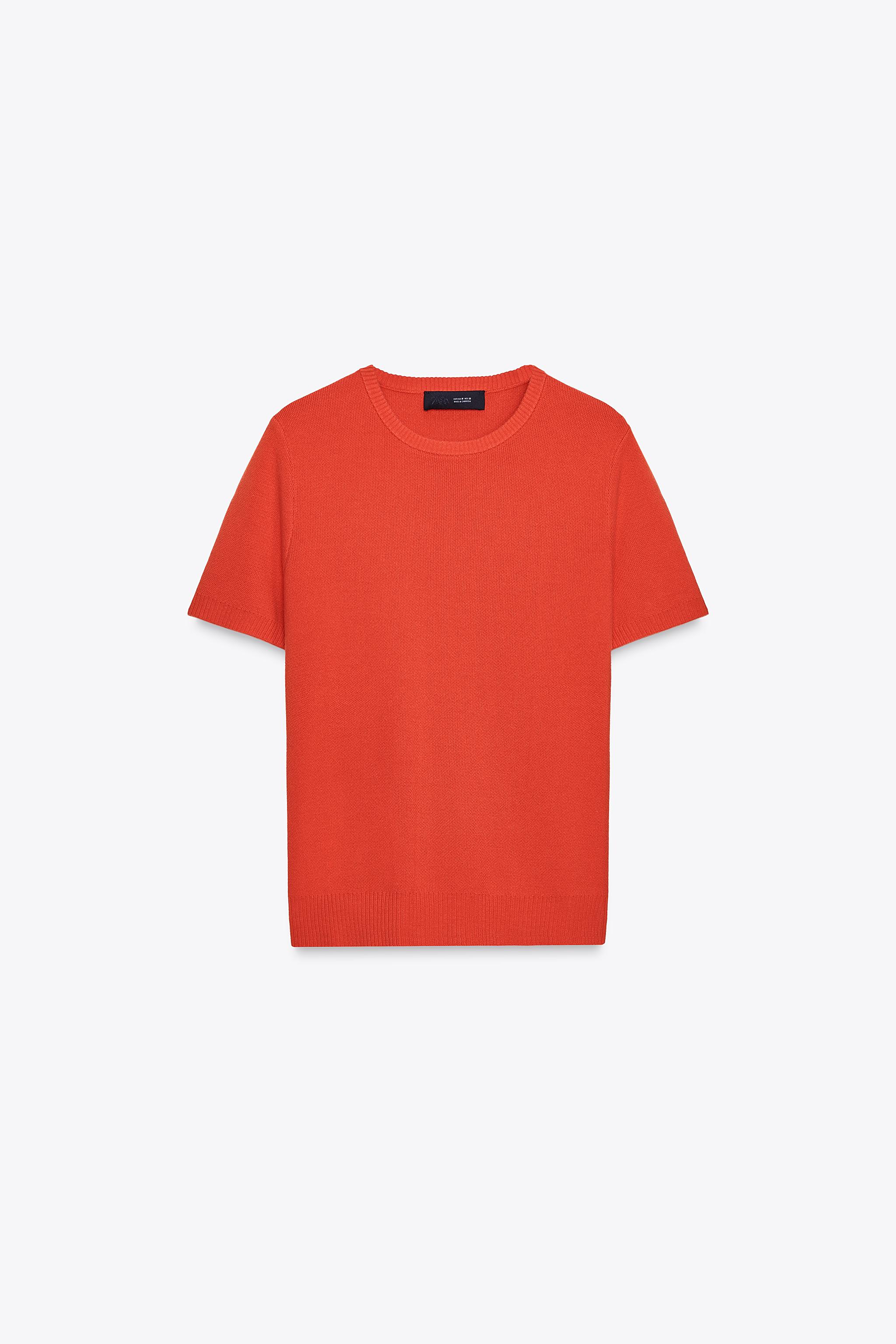 【ZARA】ベーシックニット ショートスリーブトップス 08851005600-p.jpg?ts=1744182649152