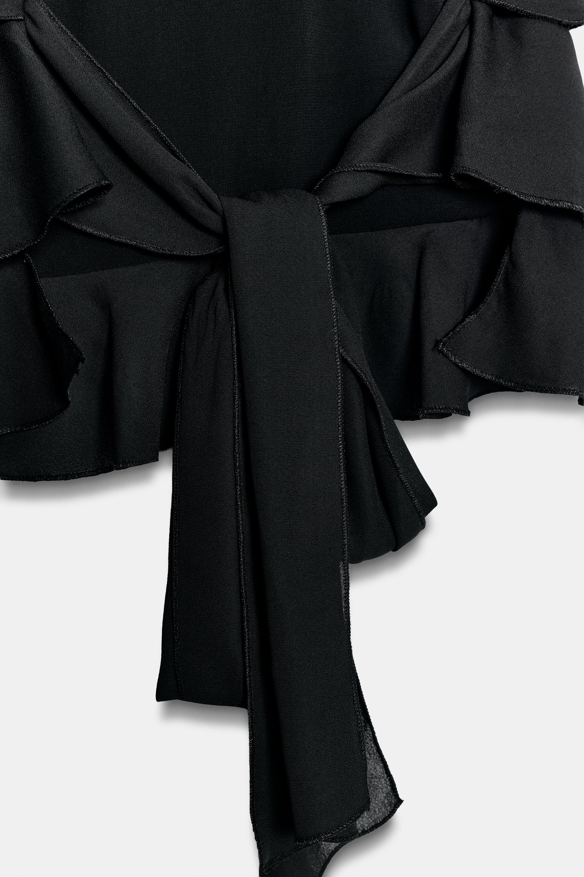 Zara Georgette Halter Top görsel 7