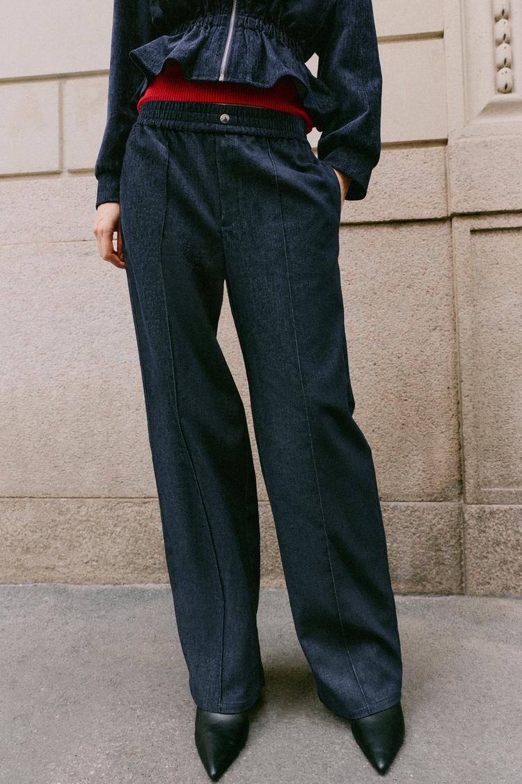 PANTALÓN ANCHO CINTURA ELÁSTICA