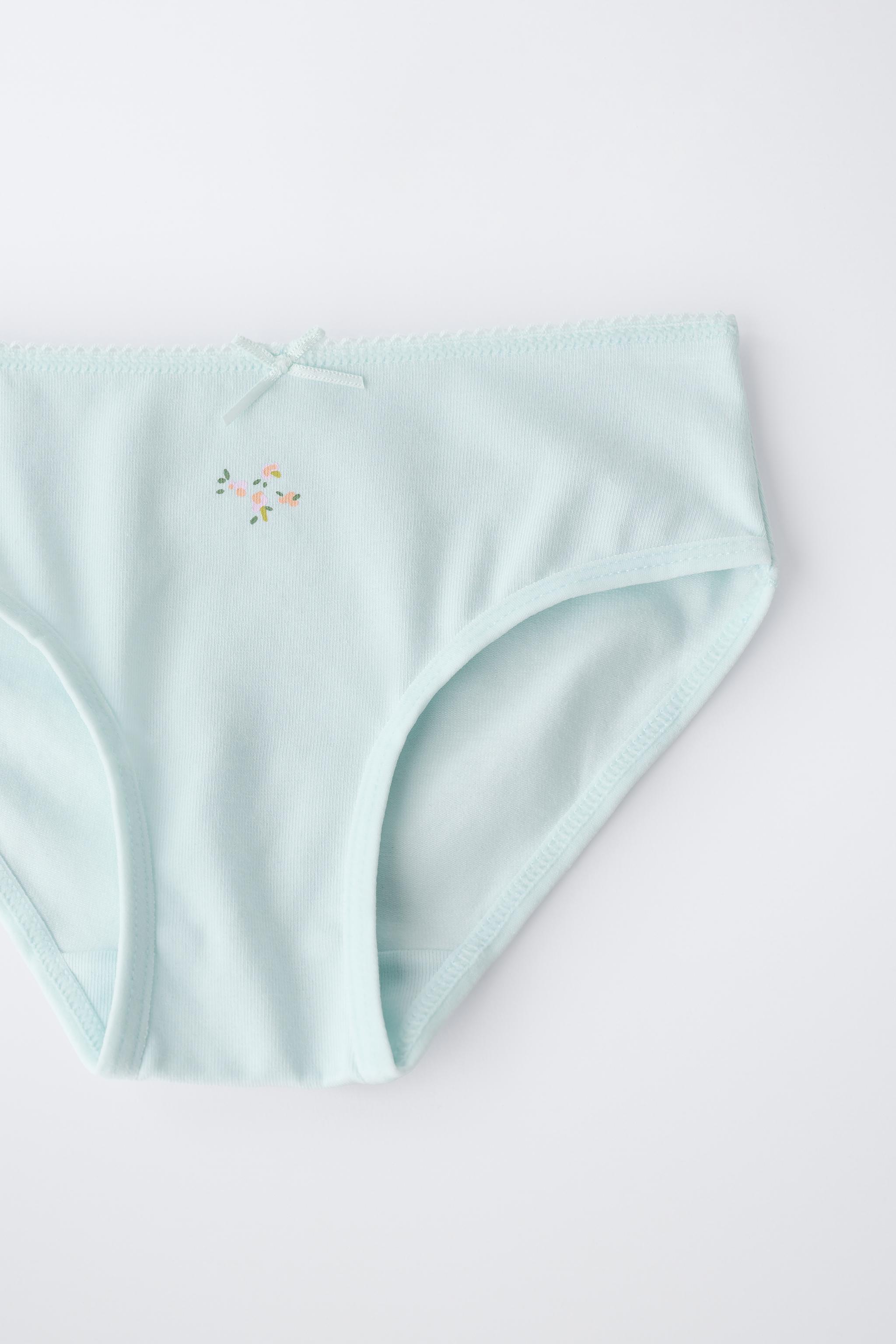 1 1/2-6 YEARS / SIX-PACK OF FLORAL UNDERWEAR