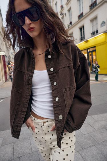 Z1975 DENIM JAKET - Jigarrang Zara tomonidan