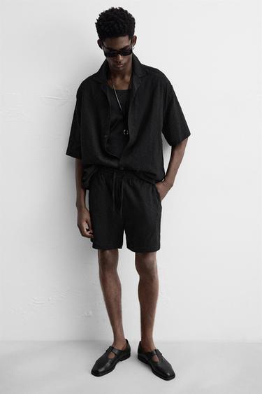 BERMUDA RELAXED FIT JACQUARD - Noir de Zara - Image 5