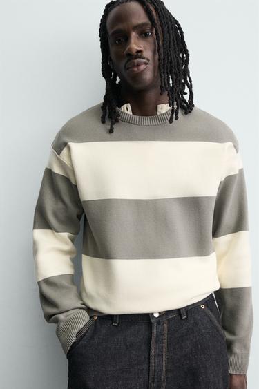 PULL STRUCTURÉ DOUX - rayures de Zara - Image 4