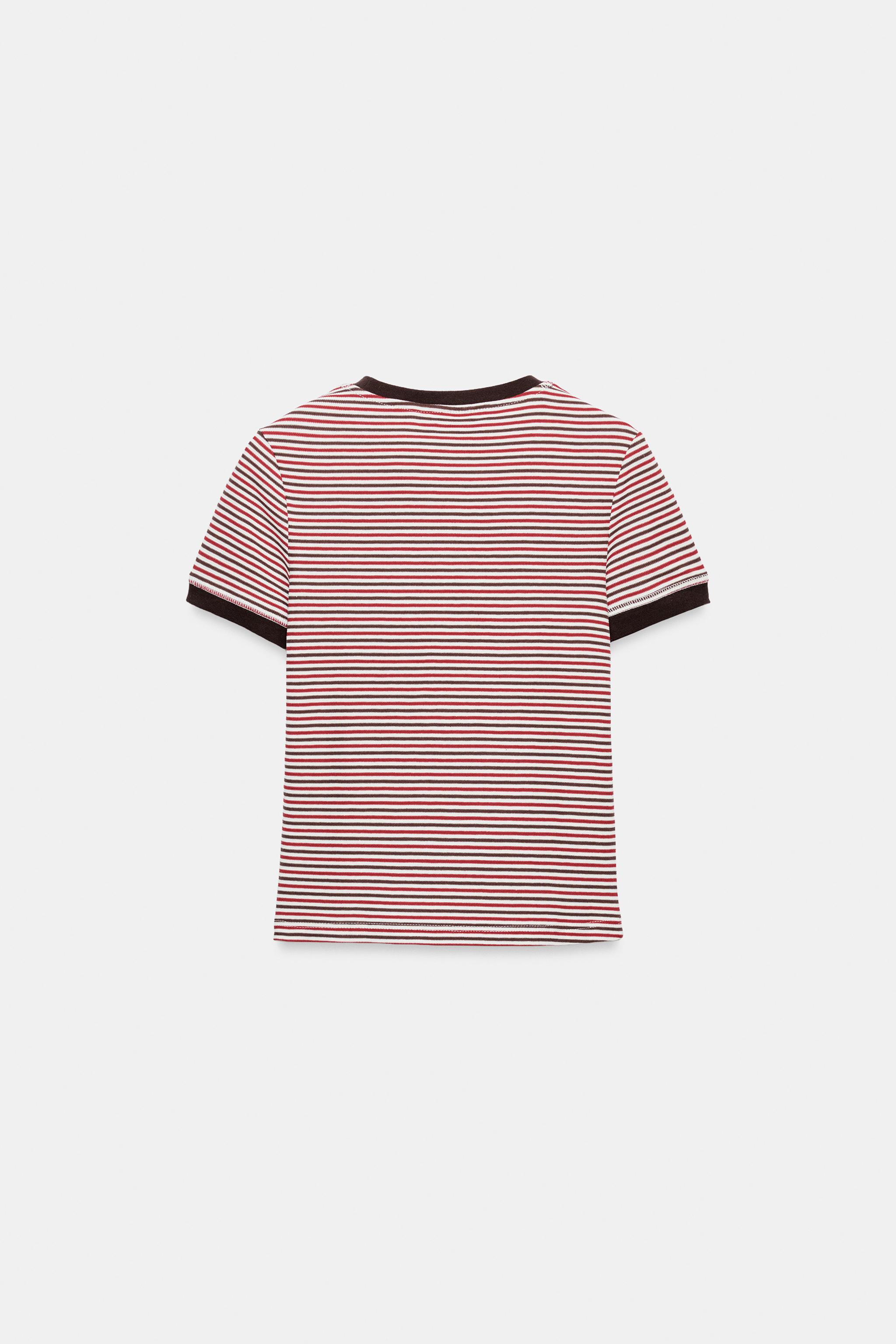 STRIPED SHORT SLEEVE T-SHIRT