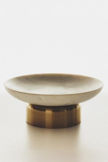 DECORATIVE MARBLE BOWL - Golden by Zara - Image 5