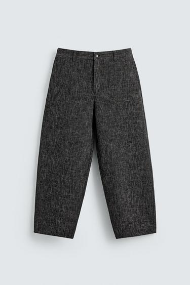 PANTALON BALLOON FIT STRUCTURÉ - Noir de Zara - Image 5