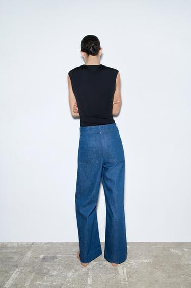 JEAN COUPE LARGE ET TAILLE HAUTE COLLECTION ZW - Bleu de Zara - Image 2