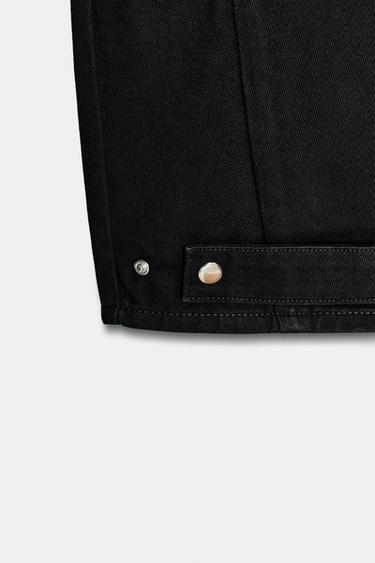 JEANS Z1975 BALLOON FIT TIRO MEDIO - Negro de Zara