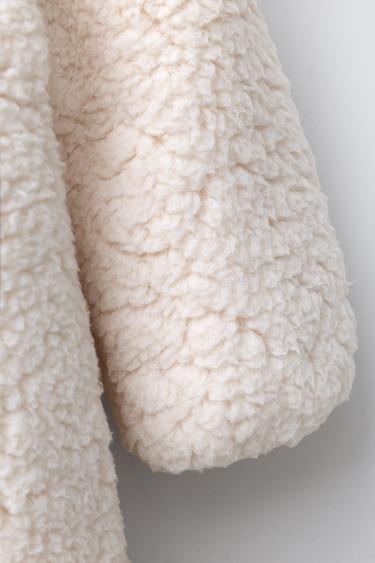COMBINAISON EFFET MOUTON POLAIRE - Écru de Zara - Image 3