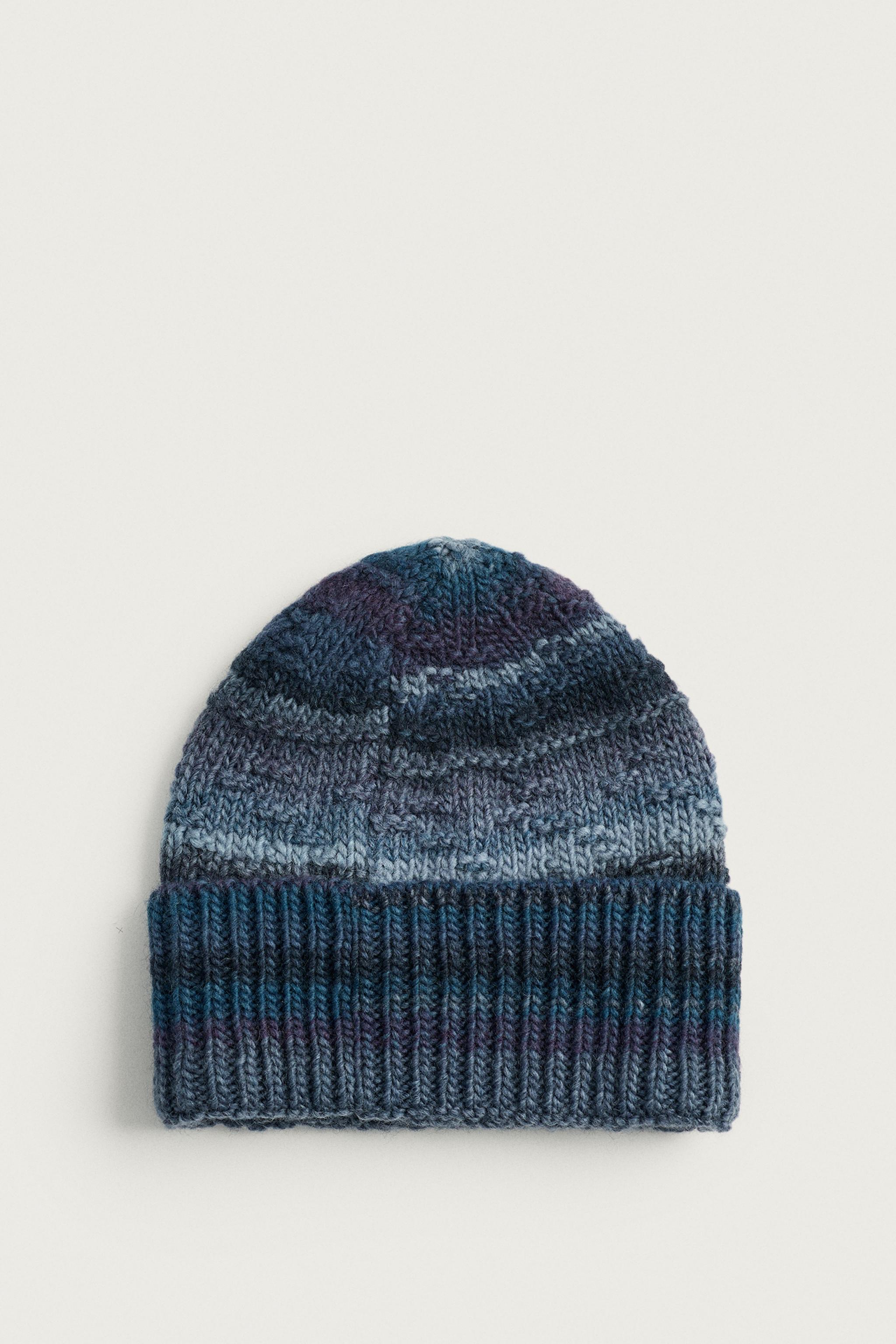 WOOL BLEND KNIT BEANIE