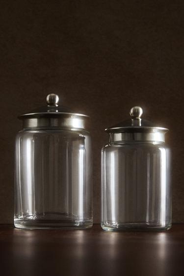BATHROOM JAR WITH METAL LID - Silver by Zara - Image 5