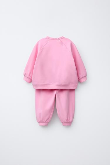 SWEATSHIRT AND JOGGERS SET - Mid-pink by Zara - Image 1
