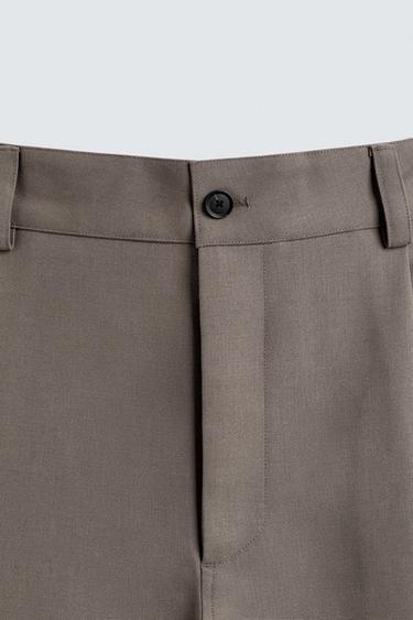 BALLOON FIT PLEATED TROUSERS - Mink by Zara - Image 8