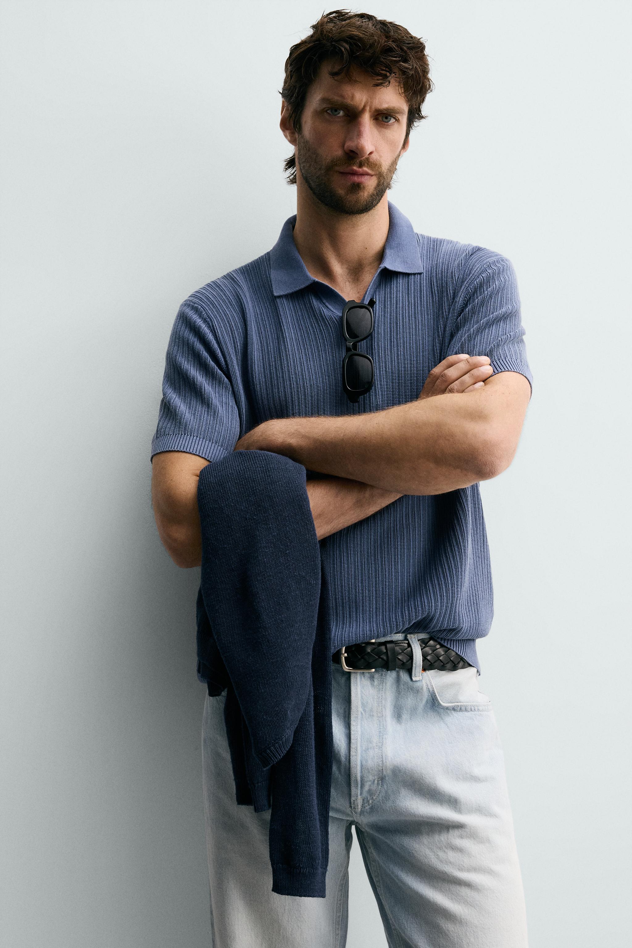 POLO EN MAILLE REGULAR FIT STRUCTURÉ