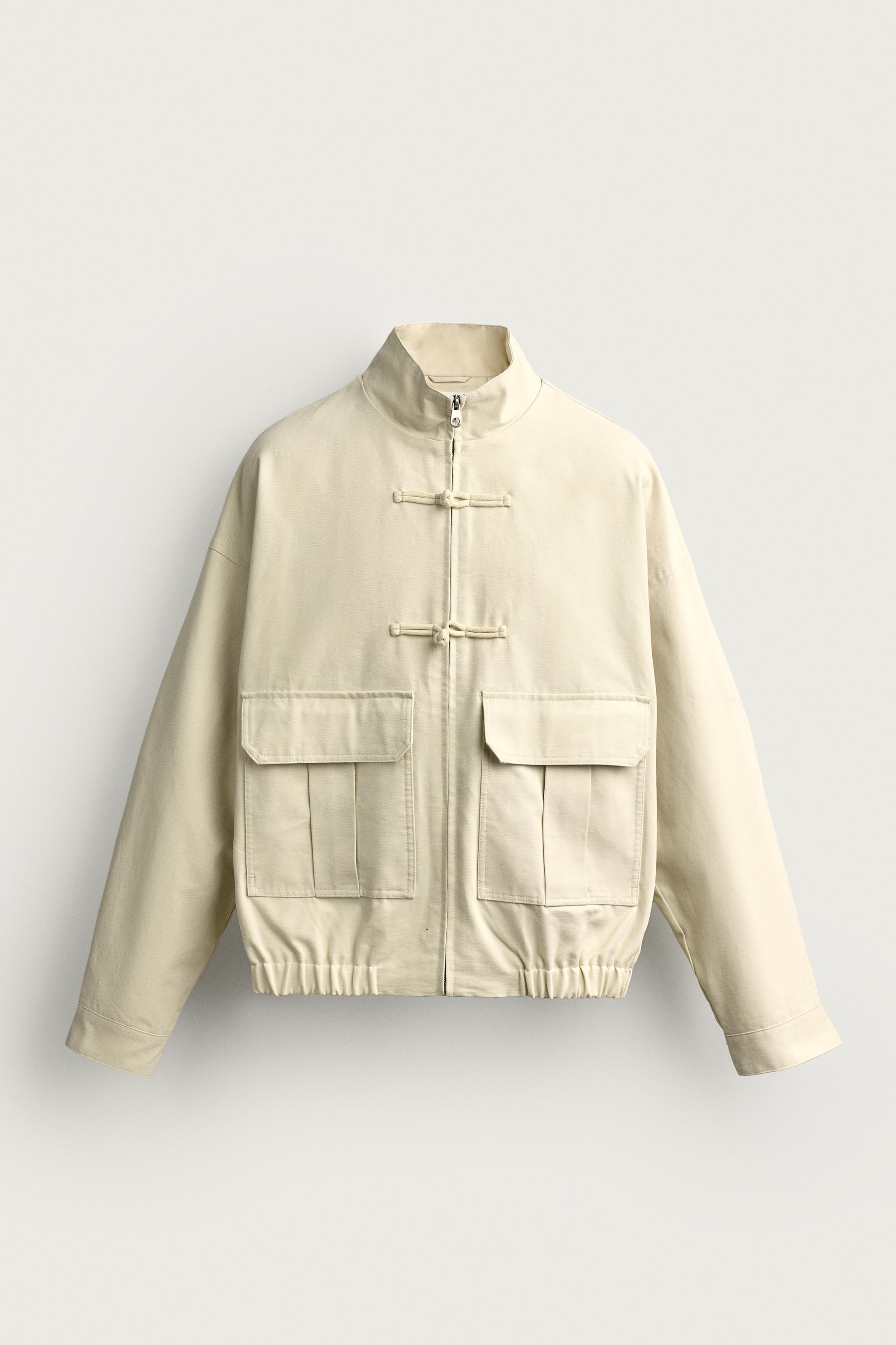 RELAXED FIT JACKET WITH KNOT FROG FASTENINGS
