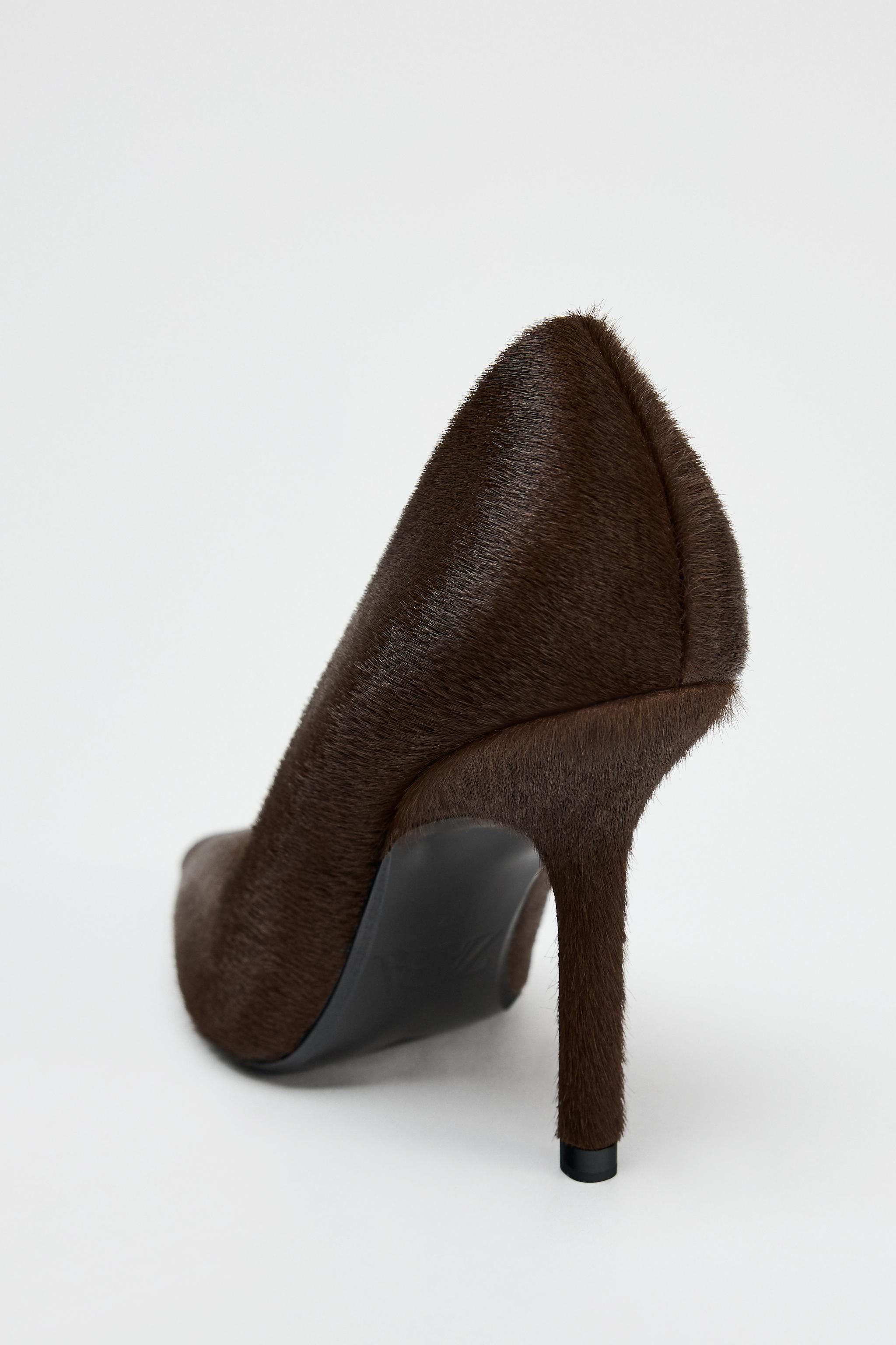 LEATHER HEELS - Brown | ZARA United States LEATHER HEELS - Brown | ZARA United States