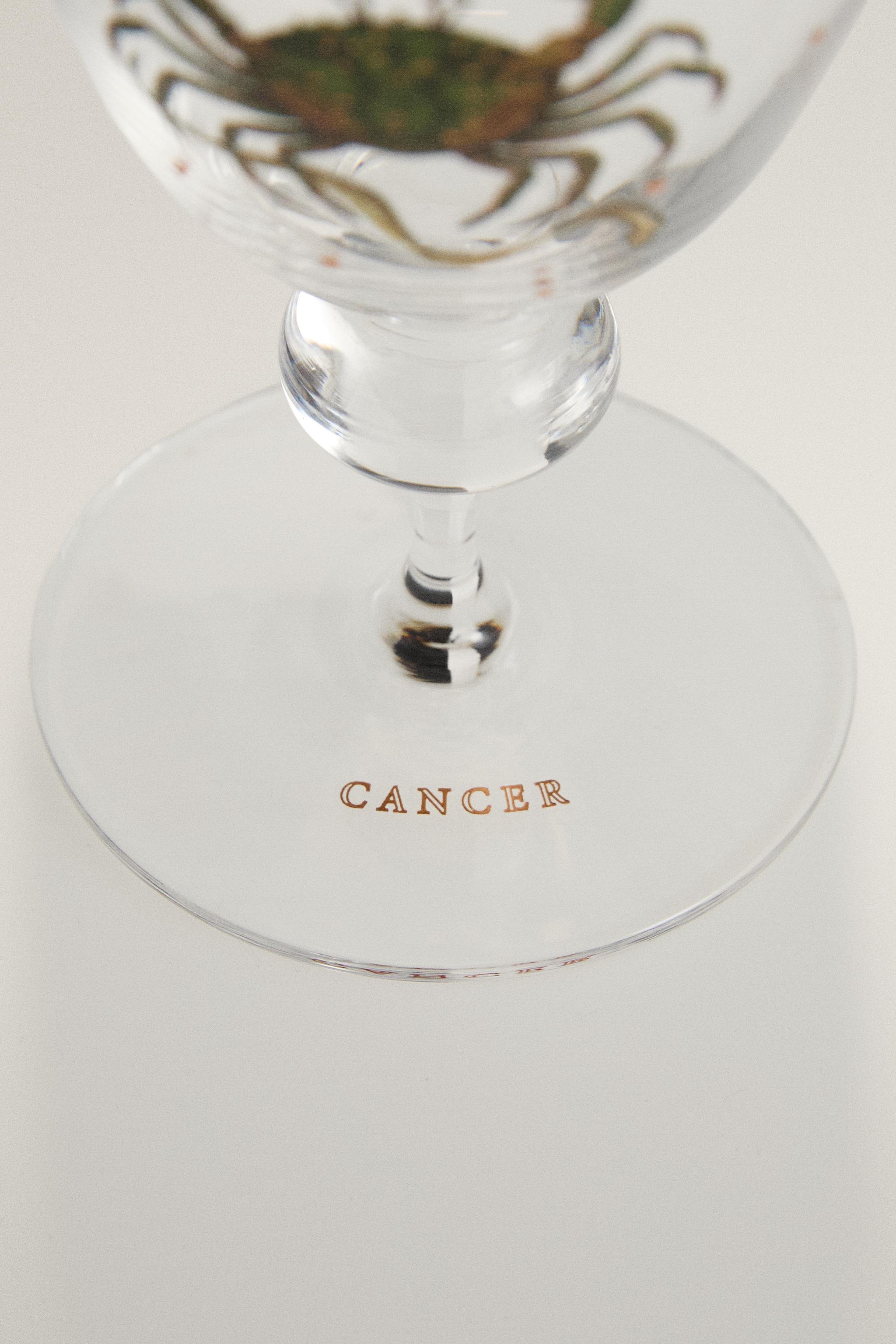CANCER ZODIAC GLASS | MARISA BERENSON