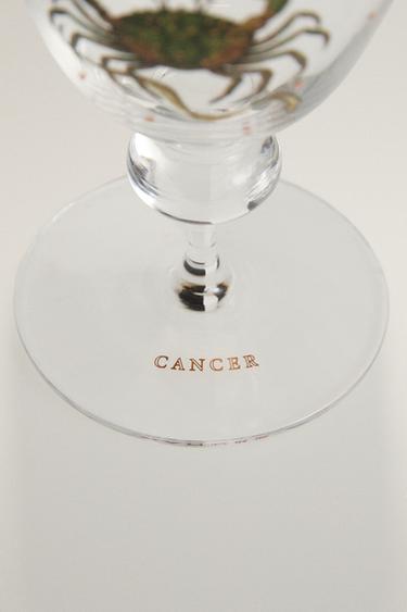 CANCER ZODIAC GLASS | MARISA BERENSON - Transparent by Zara - Image 3