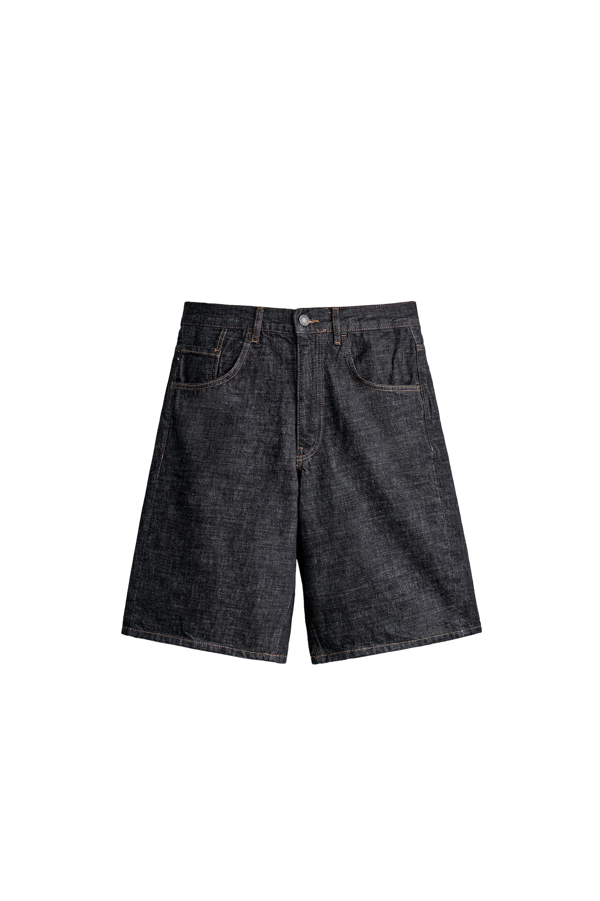 ZARA BAGGY FIT デニム　ショーツ BAGGY FIT DENIM SHORTS - Indigo | ZARA United States