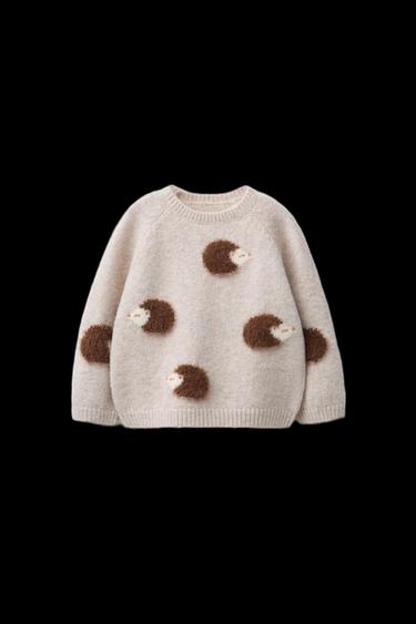 JERSEY PUNTO ERIZOS - Beige claro de Zara - Imagen 0