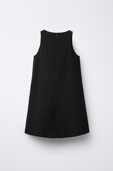 PINAFORE DRESS WITH BOWS - Black by Zara - Image 1