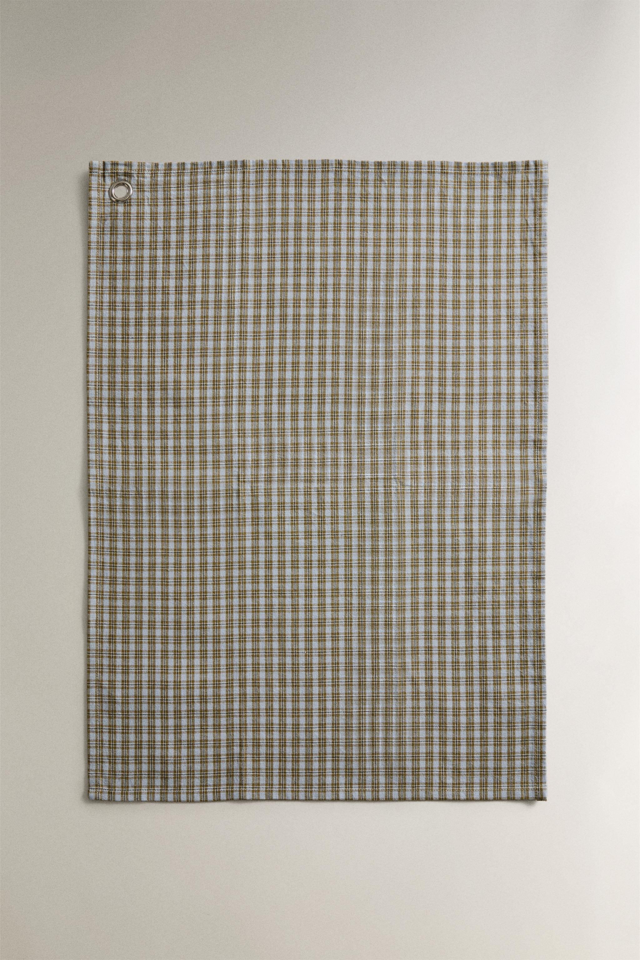 PACK OF CHECKED COTTON KITCHEN TOWELS (PACK OF 2)