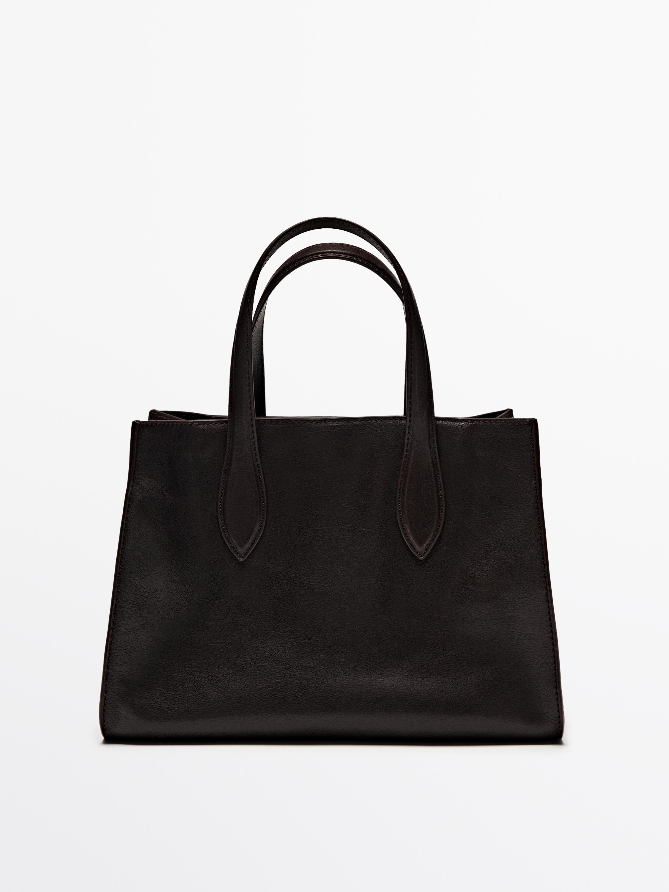 Nappa leather tote bag