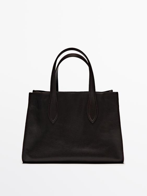 Mid-size nappa leather MD ICON tote bag