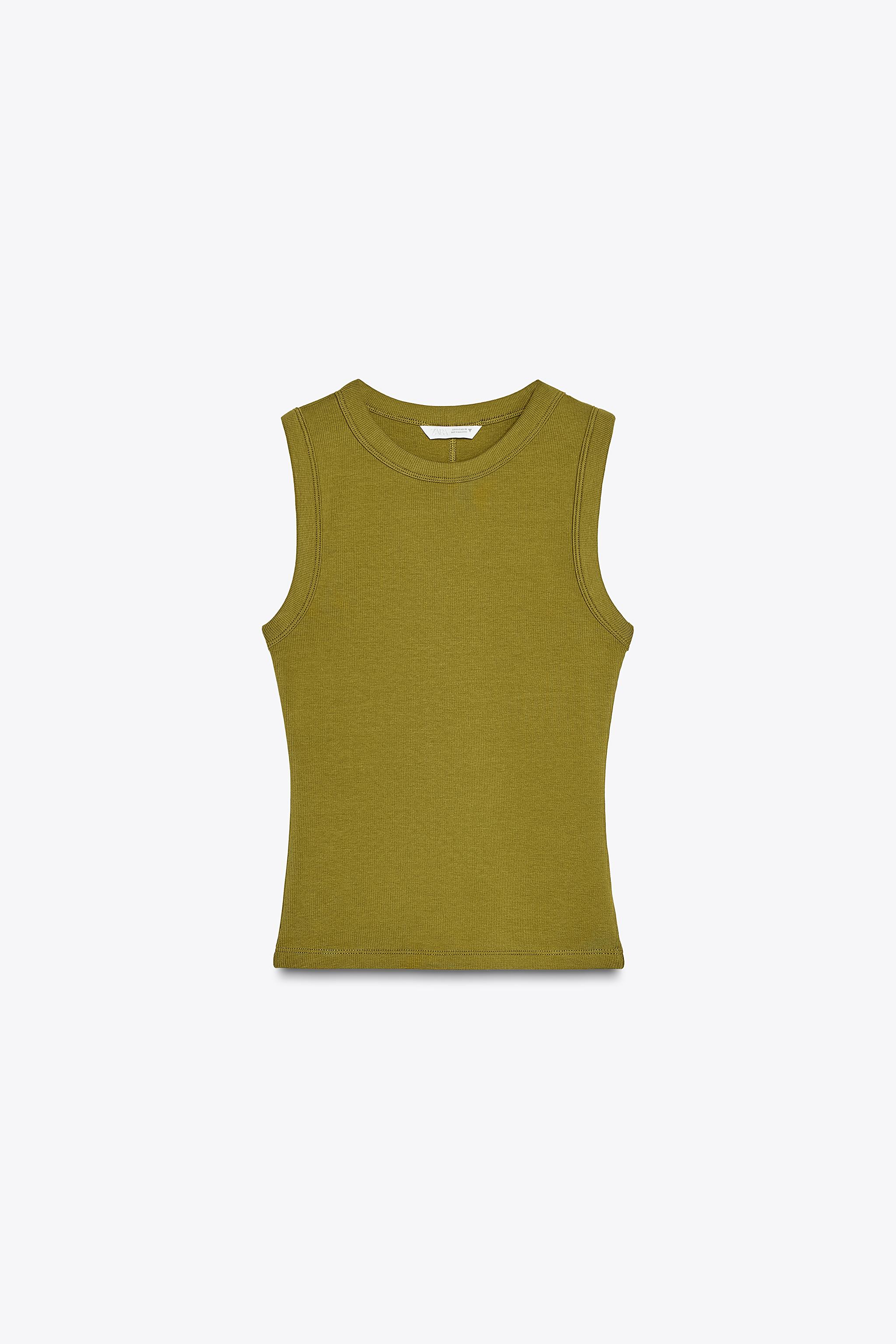 ZARA リブグラデーショントップス リブ グラデーション トップス - カーキ | ZARA Japan / 日本