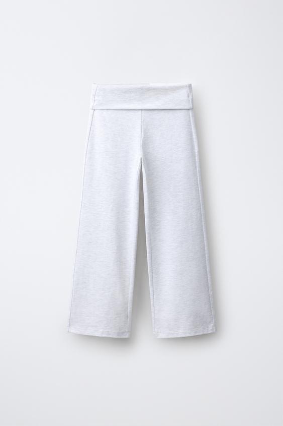 FLARED WING TROUSERS - Grey marl de Zara - Imagen 0